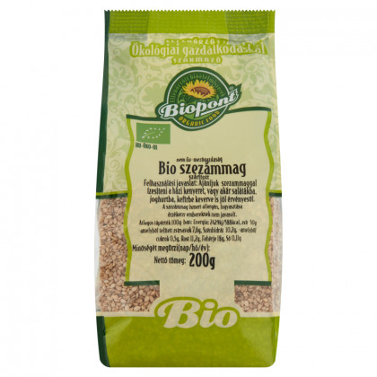 Biopont bio szezámmag barna 200 g (Gluténmentes)