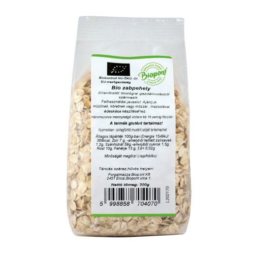 Biopont bio zabpehely nagyszemű 300 g