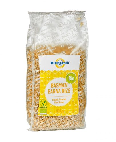 Biorganik bio basmati barnarizs 500 g (Gluténmentes)