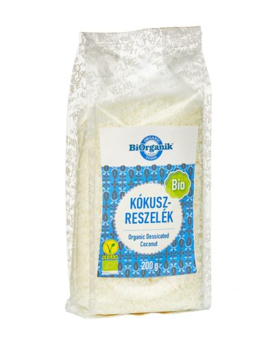 Biorganik bio kókuszreszelék 200 g (Gluténmentes)