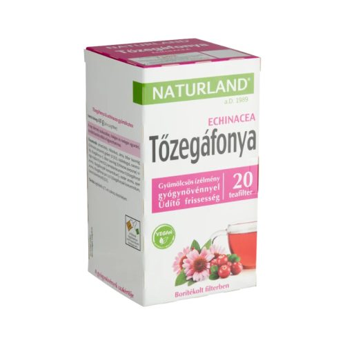 Naturland gyümölcstea tőzegáfonya-echinacea 20x2g 40 g