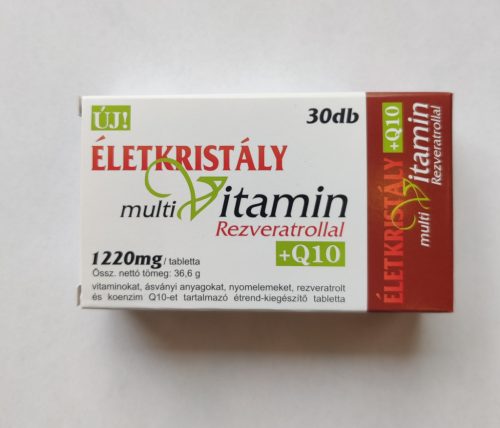 Életkristály multivitamin rezveratrollal+q10 30 db