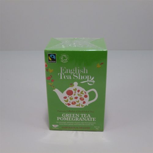 Ets bio zöld tea gránátalma 20x1,5g 30 g