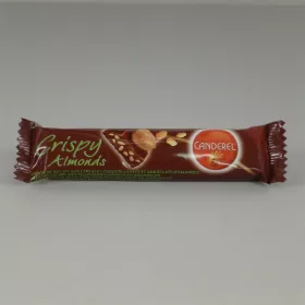   Canderel crispy almonds tejcsokoládé szelet gabona-mandula 27 g