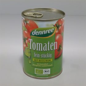 Dennree bio paradicsomkocka bazsalikomos 400 g