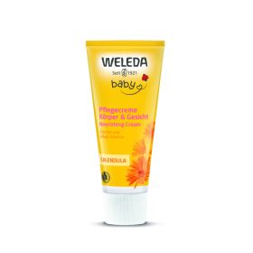   Weleda bio körömvirágos natúr babakrém arcra, testre 75 ml