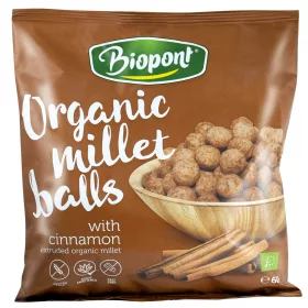   Biopont bio extrudált kölesgolyó fahéjas 60 g (Gluténmentes)