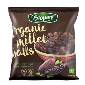   Biopont bio extrudált kölesgolyó kakaós 60 g (Gluténmentes)