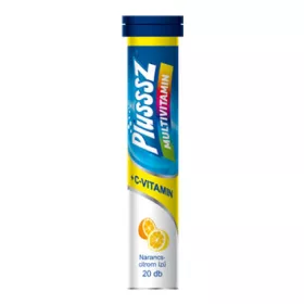 Plussz duo multivitamin+c-vitamin pezsgőtabletta 20 db