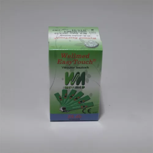 Wellmed easytouch vércukor tesztcsík 25 db
