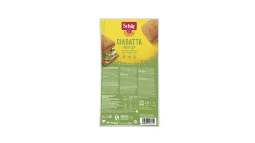 Schär gluténmentes ciabatta zsemle elősütött magvas 4x50g 200 g