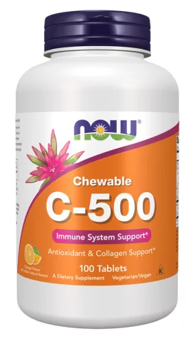 Now c-500 narancs ízű rágótabletta 100 db