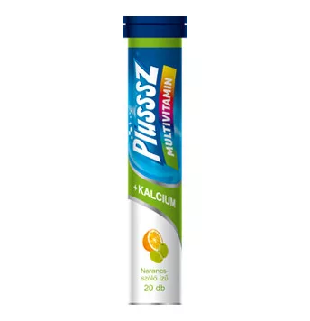 Plussz duo multivitamin+kalcium pezsgőtabletta 20 db