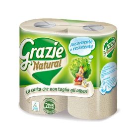 Grazie Natural lucart tekercses kéztörlő papír 2 db