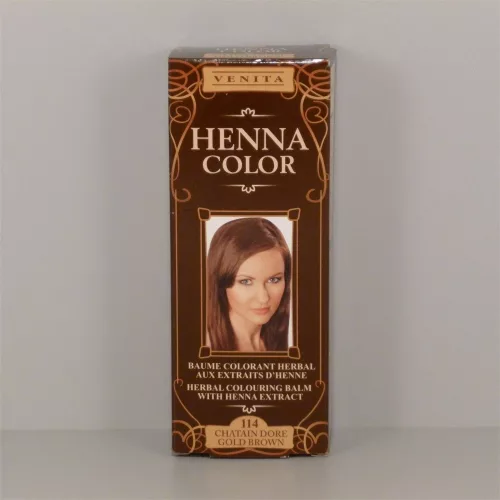 Henna Color szinező hajbalzsam nr 114 aranybarna 75 ml