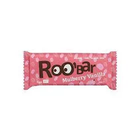   Roobar 100% raw bio gyümölcsszelet fehér eper-vanília 30 g