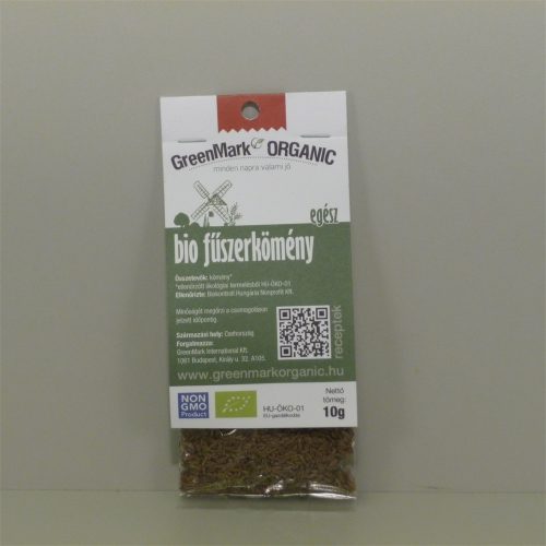 Greenmark bio fűszerkömény egész 10 g