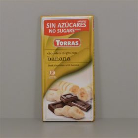   Torras gluténmentes étcsokoládé banán cukor nélkül 75 g