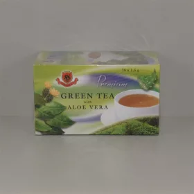 Herbex prémium tea zöldtea aloe verával 20x1,5g 30 g