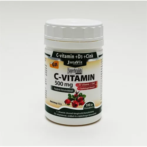 Jutavit c-vitamin 500 mg+d3+cink 100 db