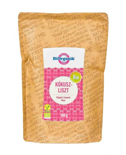 Biorganik bio kókuszliszt 500 g (Gluténmentes)