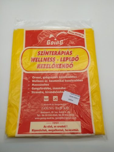 Going színterápiás wellness lepedő sárga 1 db