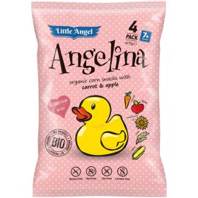 Angelina bio kukoricás snack 4x15g 60 g (Gluténmentes)
