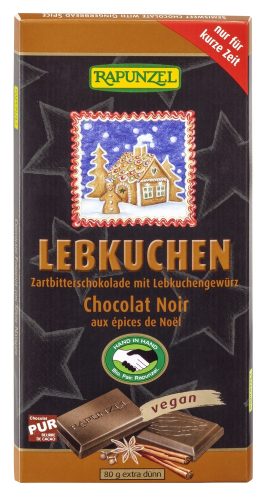 Rapunzel bio csokoládé mézeskalács fűszerezéssel 80 g