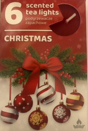 Illatos teamécses karácsony 6 db-os 1 db
