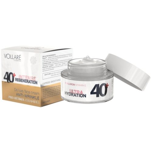 Vollaré age creator 40+ hyaluronsavas, e-vitaminos és retinolos bőrhidratáló arckrém 50 ml