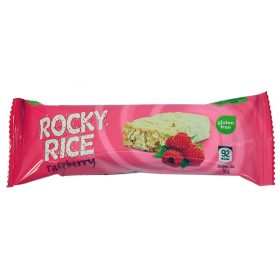   Rocky Rice puffasztott rizsszelet fehércsokis málna 18 g (gluténmentes)