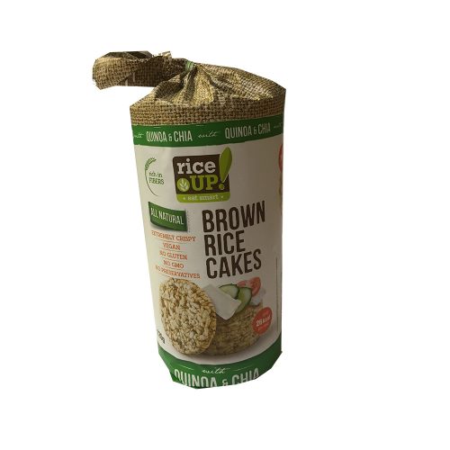 Rice Up barna rizses puffasztott szelet chia mag quinoa 120 g (Gluténmentes)