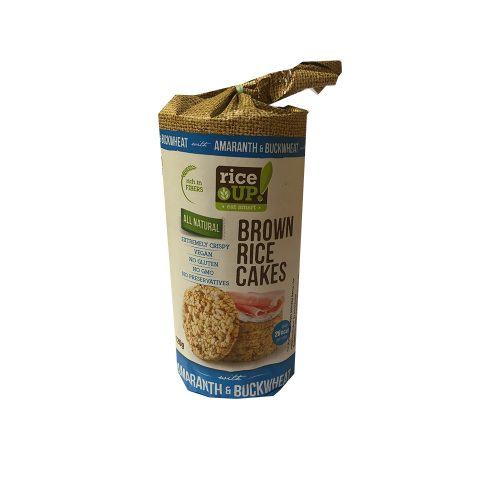 Rice Up barna rizses puffasztott szelet hajdina amaránt 120 g (Gluténmentes)