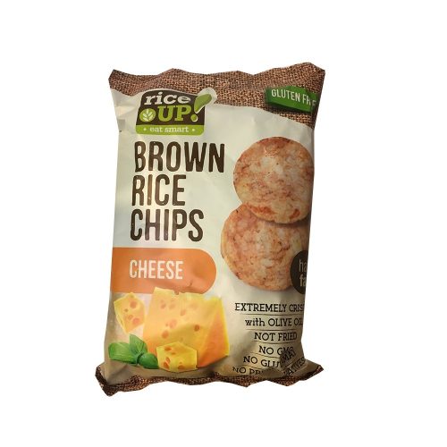 Rice Up barna rizs chips sajtos 60 g (Gluténmentes)