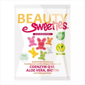 Beauty Sweeties cukormentes vegán gumicukor nyuszik 125 g