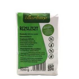 Barbara gluténmentes rizsliszt 1000 g