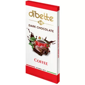   Dibette kávés krémmel töltött étcsokoládé fruktózzal 80 g