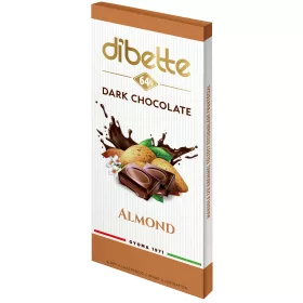   Dibette mandula ízű krémmel töltött étcsokoládé fruktózzal 80 g