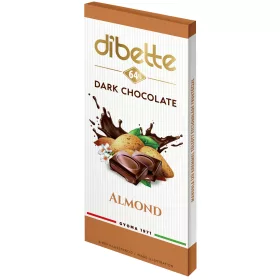   Dibette mandula ízű krémmel töltött étcsokoládé fruktózzal 80 g