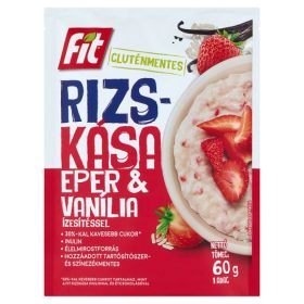   Fit reggeli rizskása inulinnal szárított eper darabok vanília 60 g