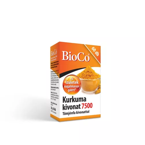 Bioco kurkuma kivonat 7500 tömjénfa kivonattal kapszula 60 db