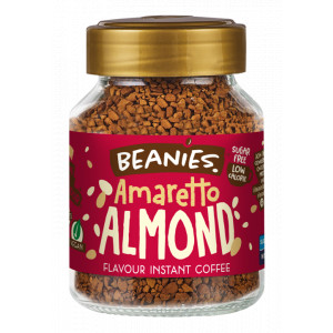 Beanies amaretto-mandula ízű koffeinmentes instant kávé 50 g