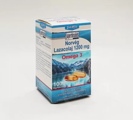 Jutavit norvég lazacolaj omega3 kapszula 100 db