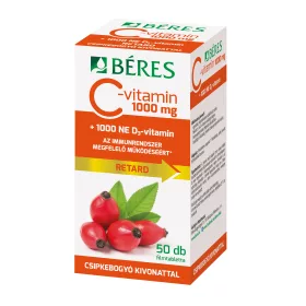   Béres c-vitamin 1000mg elnyújtott kioldódású filmtabletta+d3-vitamin 50 db