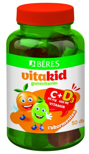 Béres vitakid c+d gumivitamin gumitabletta 50 db