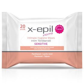 X-Epil intimo intim törlőkendő-sensitive 20 db