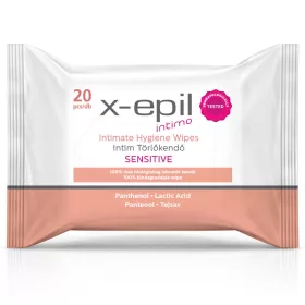 X-Epil intimo intim törlőkendő-sensitive 20 db