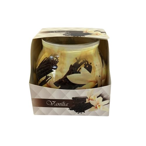 Illatos mécses üvegpohárban 923 vanília 1 db