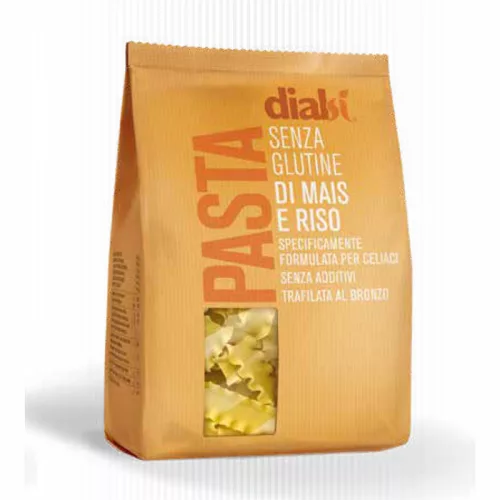 Dialsí kukorica-rizsliszt tészta fodroskocka 250 g (Gluténmentes)