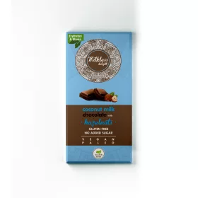   Health market milkless delight kókusztejes csokoládé egész mogyoróval édesítőszerekkel 80 g